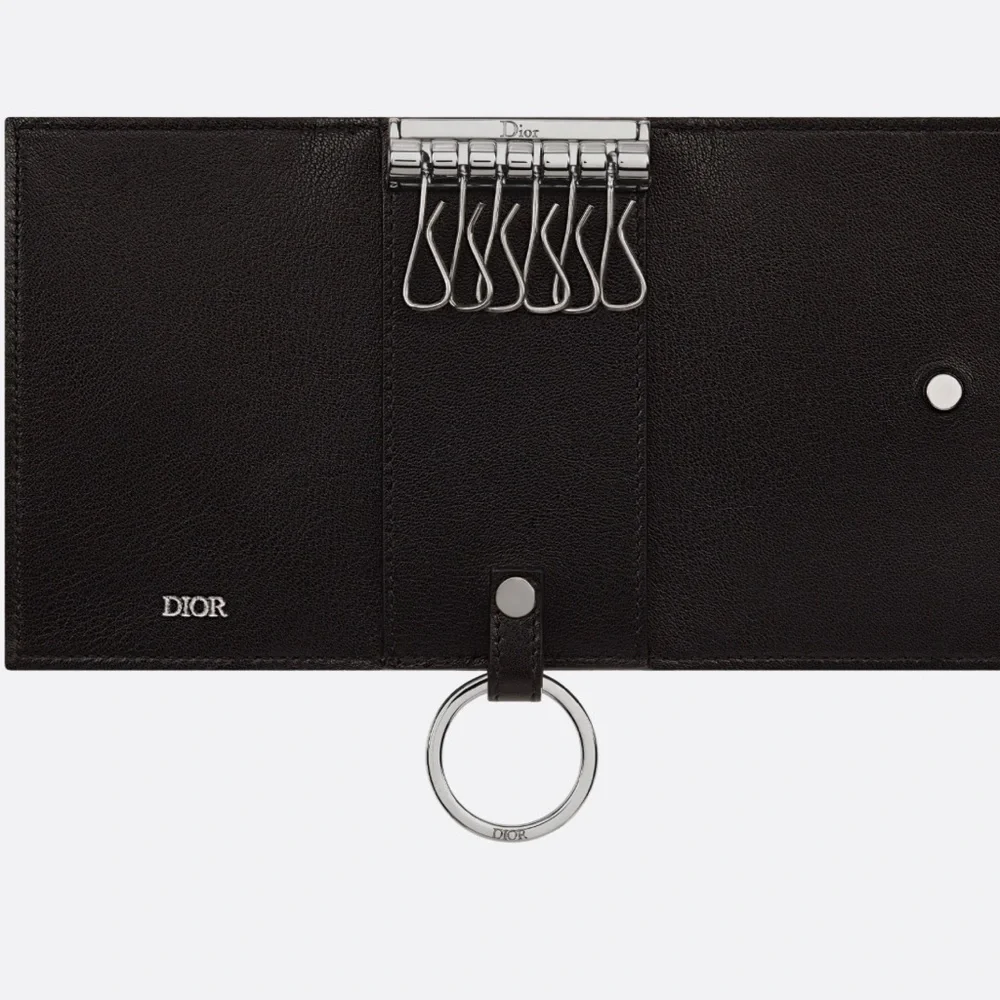 Dior BNIB Monogram Black and Cream Key Holder NWT full set. So useful. Unisex